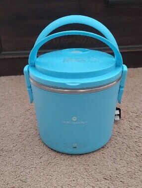 Blue Electric Lunch Box Food Warmer - Portable Heated Bento